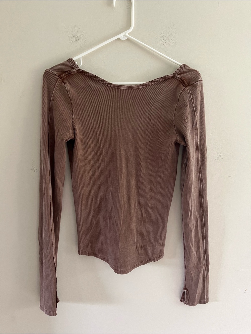We The Free Backless Long Sleeve Top